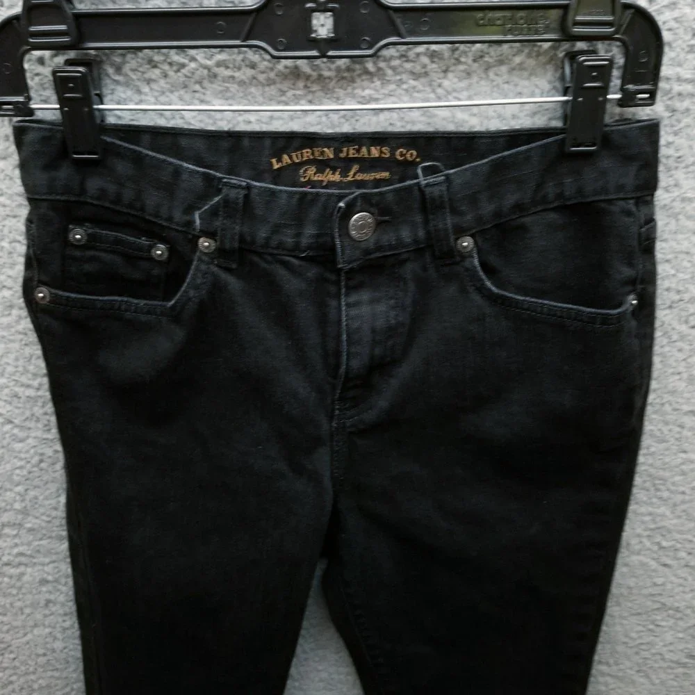 Lauren Jeans Co Women's 2 Classic Black Bootcut Jeans 28.25" 29.25" 9.25" - Picture 12 of 12